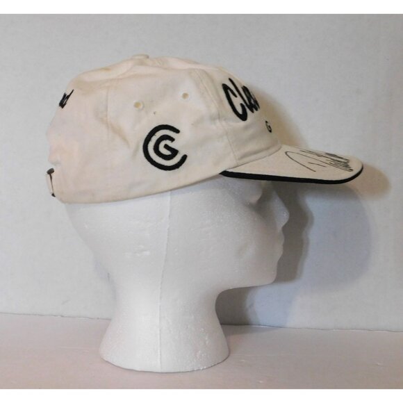 David Toms Signed Cleveland Golf Cap White Adjustable Unisex PGA Golfer - Picture 4 of 10